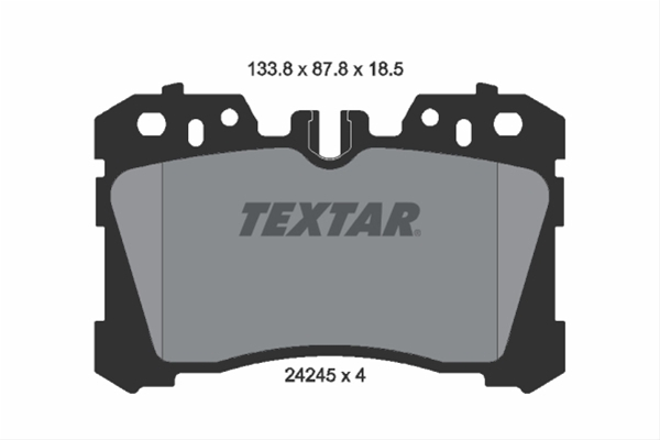Set placute frana TEXTAR 2424501 [1]