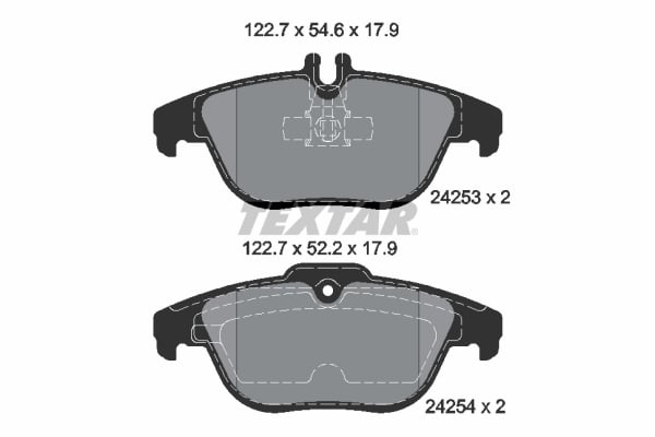 Set placute frana TEXTAR 2425301 [1]