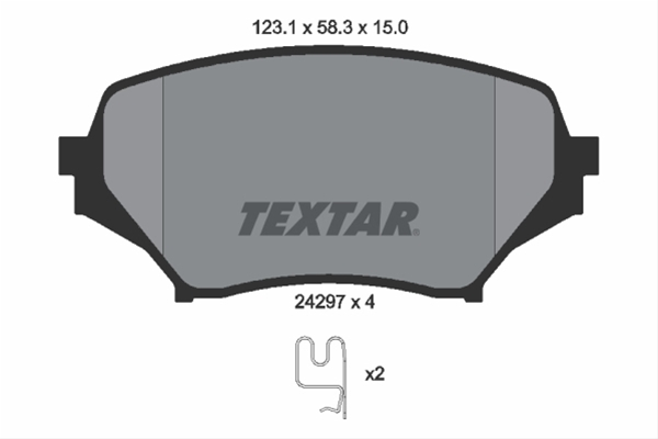 Set placute frana TEXTAR 2429701 [1]