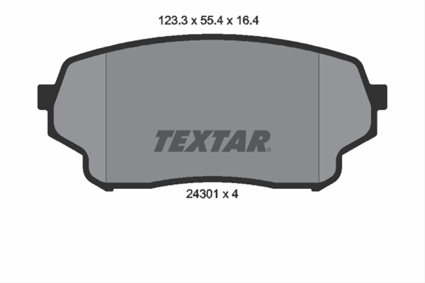 Set placute frana TEXTAR 2430101 [1]