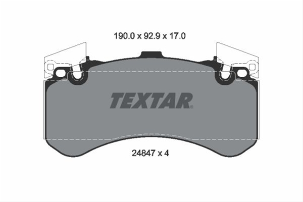 Set placute frana TEXTAR 2484701 [1]