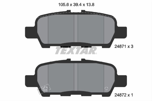 Set placute frana TEXTAR 2487101 [1]