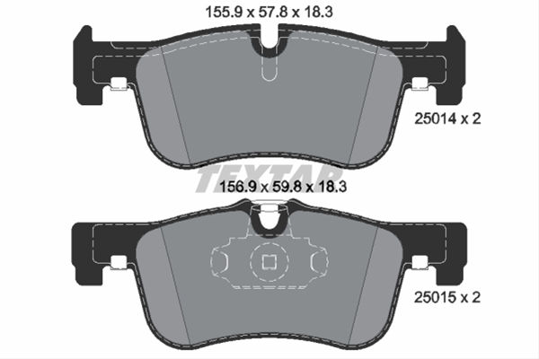 Set placute frana TEXTAR 2501401 [1]