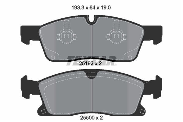 Set placute frana TEXTAR 2519201 [1]