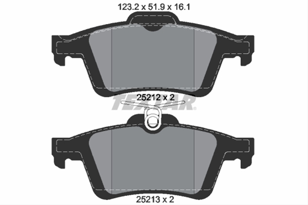 Set placute frana TEXTAR 2521201 [1]