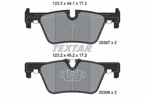 Set placute frana TEXTAR 2530701 [1]