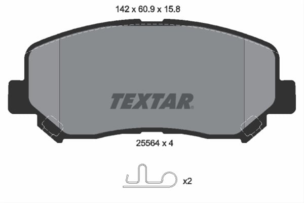 Set placute frana TEXTAR 2556401 [1]