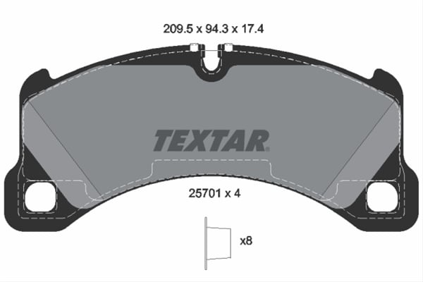 Set placute frana TEXTAR 2570101 [1]