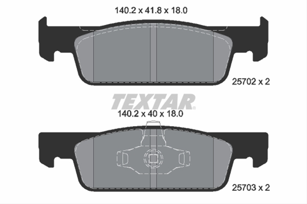Set placute frana TEXTAR 2570201 [1]