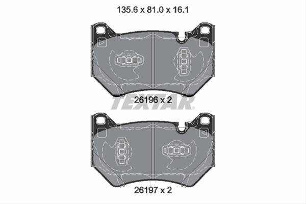 Set placute frana TEXTAR 2619601 [1]