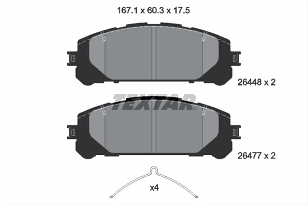 Set placute frana TEXTAR 2644801 [1]