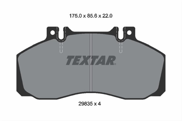 Set placute frana TEXTAR 2983506 [1]