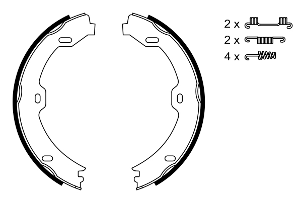Set saboti frana BOSCH 0986487666 [1]