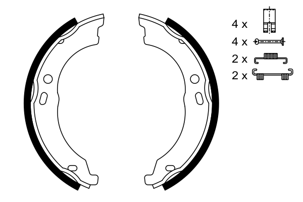 Set saboti frana BOSCH [5]