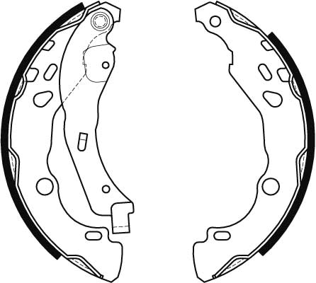 Set saboti frana log. sistem franare bosch d: 203mm TRW GS8455 [2]