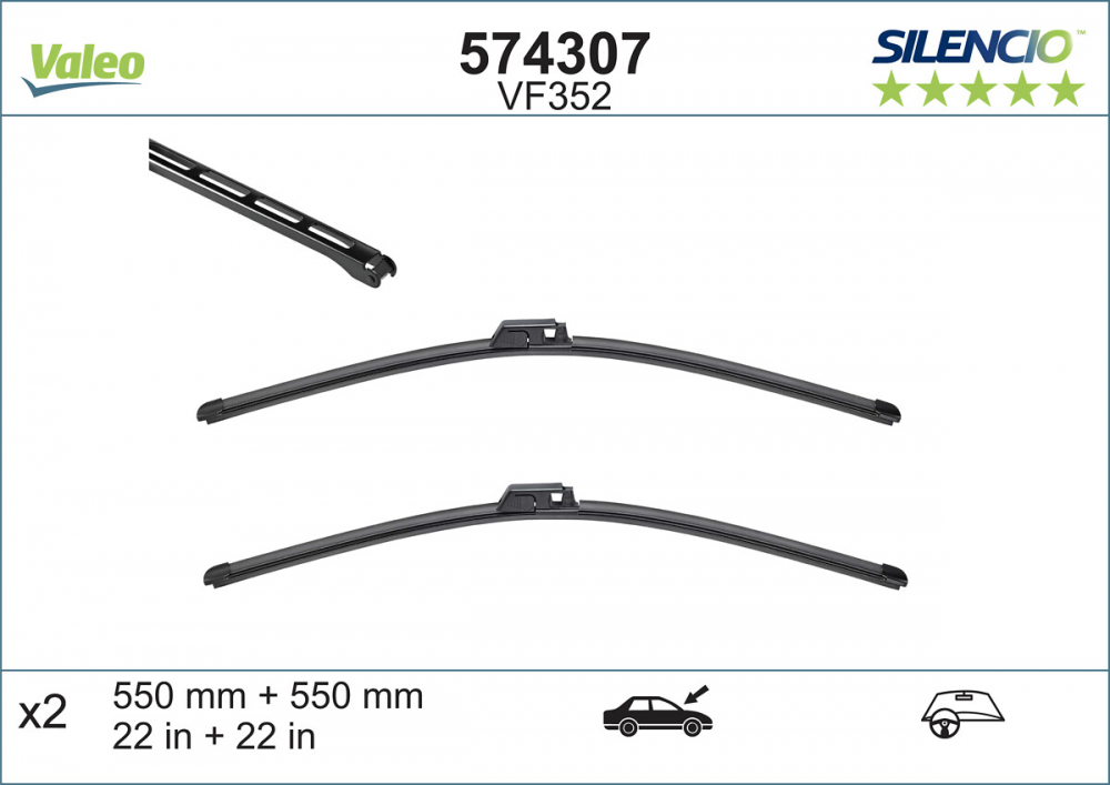 SET STERGATOARE VALEO SILENCIO X.TRM 550/550 MMVF352 [12]