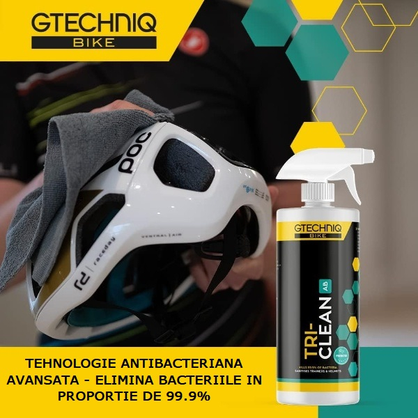 Solutie antibacteriana curatare si dezodorizare echipament sportiv Gtechniq Tri Clean AB, 500ml [4]