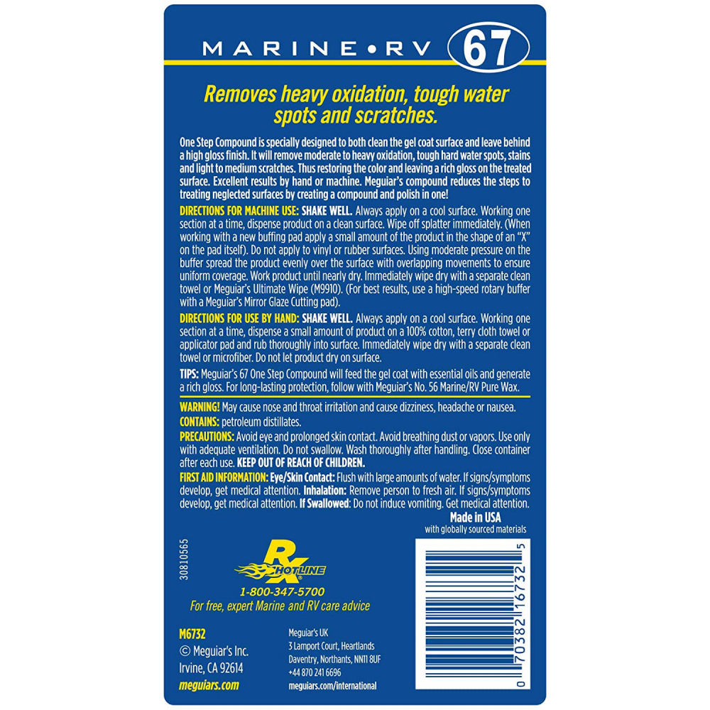 Solutie polish ambarcatiuni Meguiar's Marine One Step Compound M6732MG - 945 ML [2]