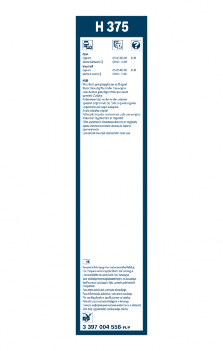 Stergator luneta BOSCH 375 MM 3397004558 [3]