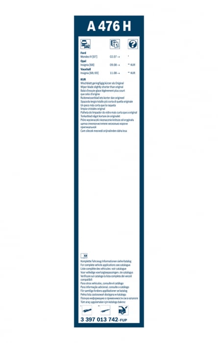 Stergator luneta BOSCH 475 MM 3397013742 [4]