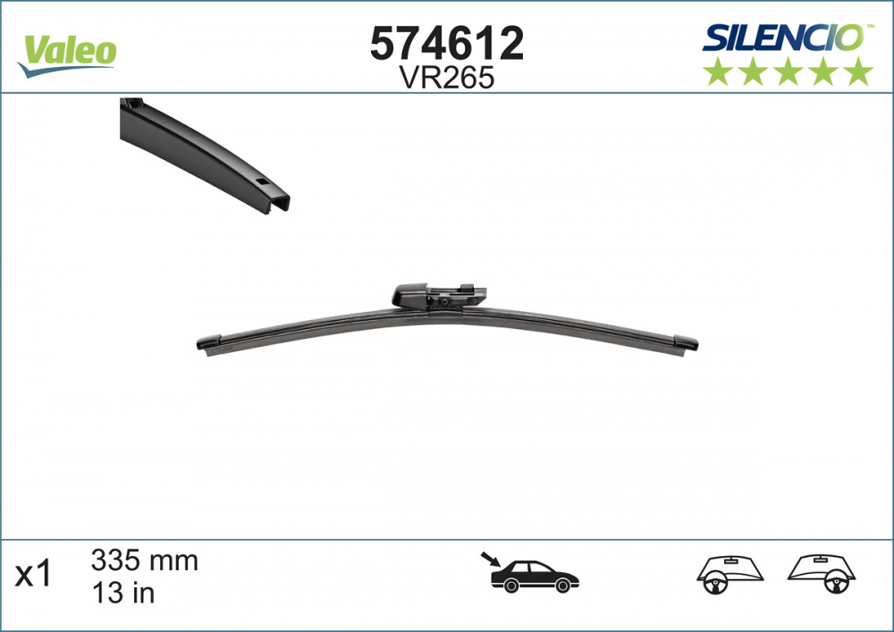 STERGATOR LUNETA VALEO SILENCIO FLAT 335 MM VR265 [3]