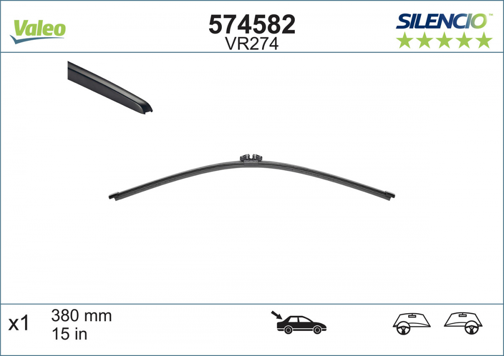 STERGATOR LUNETA VALEO SILENCIO FLAT 380 MM VR274 [1]