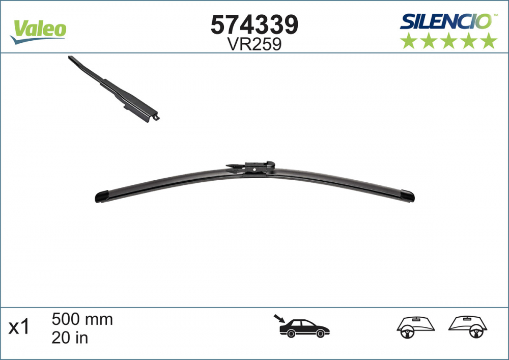 STERGATOR LUNETA VALEO SILENCIO FLAT 500 MM VR259 [3]