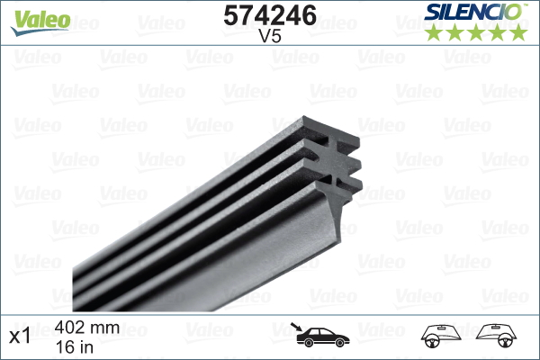 STERGATOR PARBRIZ VALEO SILENCIO CONVENTIONAL 400 MM V5 [3]