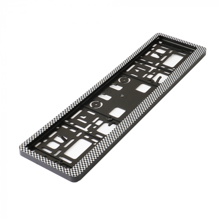 Suport Numar Inmatriculare Mega Drive Carbon Set 2 Buc [4]