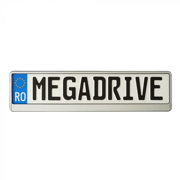 Suport Numar Inmatriculare Mega Drive Chrome 1 Buc [2]