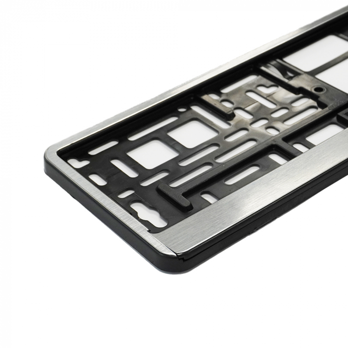 SUPORT NUMAR INMATRICULARE MEGA DRIVE CHROME BRUSH 1 BUC [3]
