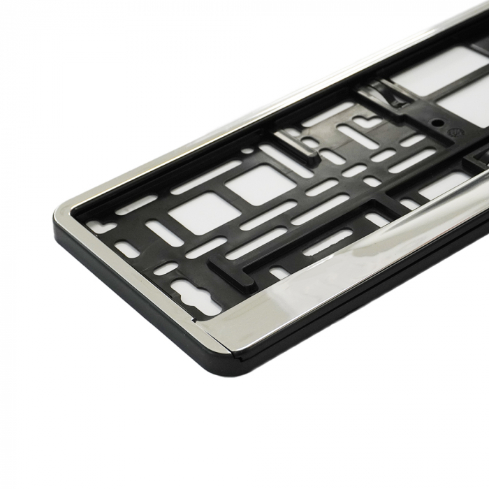 Suport Numar Inmatriculare Mega Drive Silver 1 Buc [3]