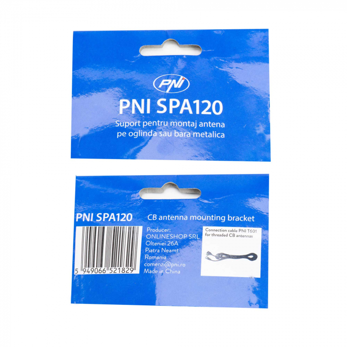 Suport Pni Spa120 Pentru Montaj Antena Pe Oglinda Sau Bara Metalica [6]