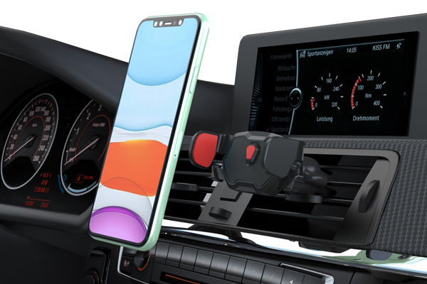 Suport Telefon Auto Extensibil 58-95 Mm Cu Prindere In Grila De Ventilatie [7]
