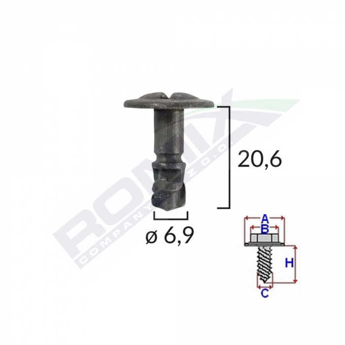Surub Capac Motor Pentru Vw/Audi/Skoda 6.9X20.6Mm - Negru Set 5 Buc [1]