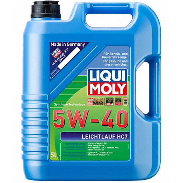 Ulei de motor Liqui Moly Leichtlauf HC7 5W40 - 5 Litri [1]