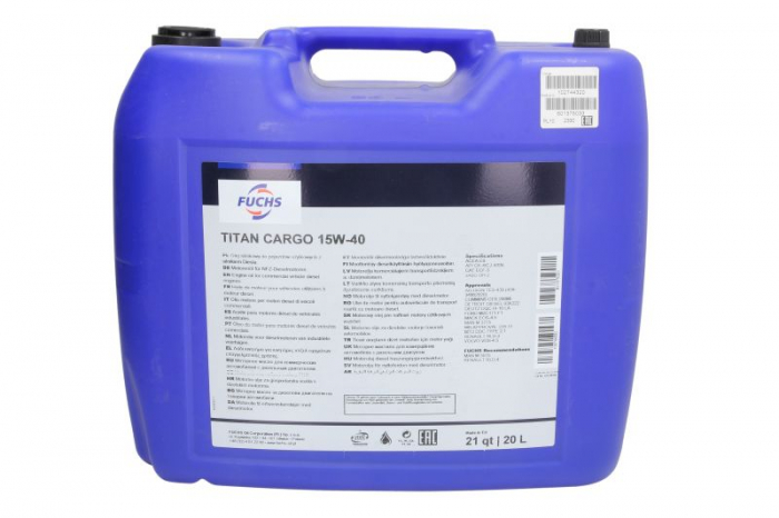 Ulei motor Fuchs Titan Cargo 15W40 - 20 Litri [1]