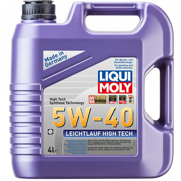 Ulei motor Liqui Moly Leichtlauf High Tech 5W40 - 4 Litri [1]