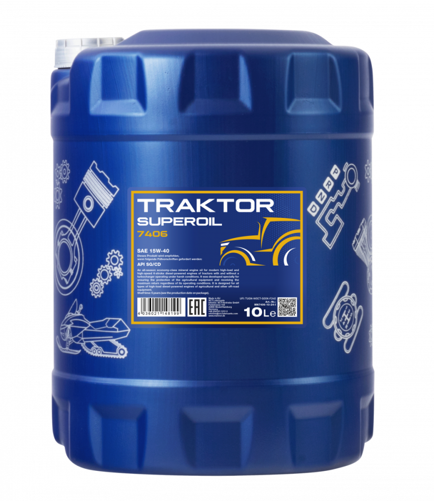 Ulei motor Mannol Traktor Superoil 15W40 - 10 Litri [1]