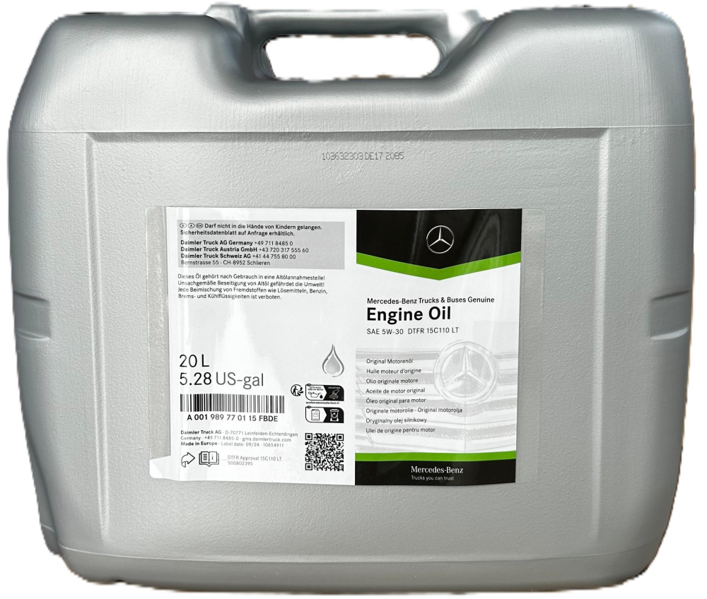 Ulei motor OE Mercedes 5W30 DTFR 15C110 LT (228.51) - 20 Litri [1]