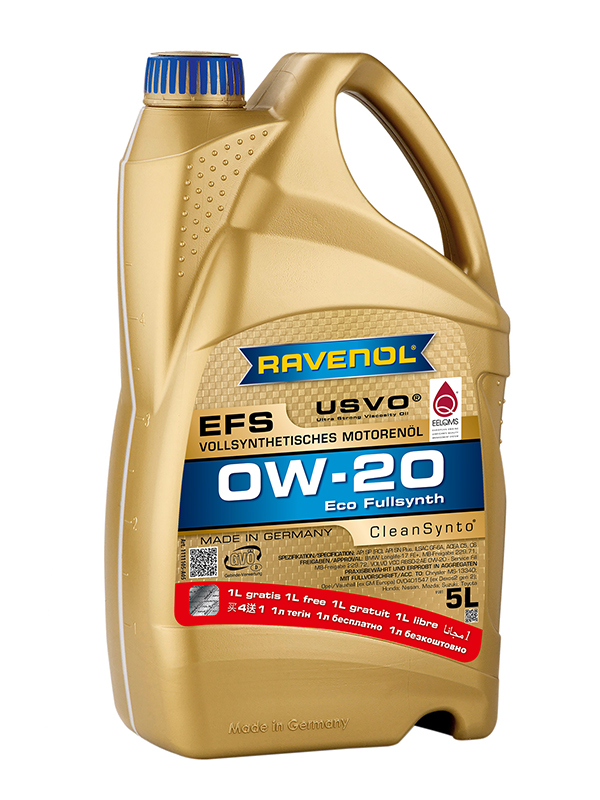 Ulei motor Ravenol EFS USVO 0W20 - 5 Litri [1]