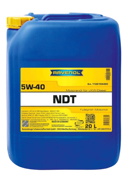 Ulei motor Ravenol NDT Nord Duty Truck SAE 5W40 - 20 Litri [1]