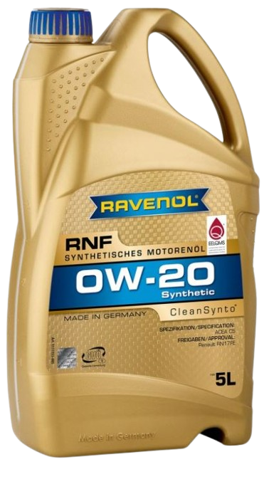 Ulei motor RavenoL RNF 0W20 - 5 Litri [1]