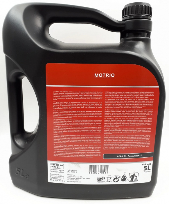 Ulei motor Motrio Premium 5W30 RN17 - 5 Litri [3]