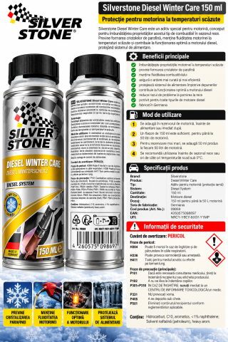 Chimice auto - Aditiv protecție motorină pentru iarnă Silverstone Diesel Winter Care - 150 ml