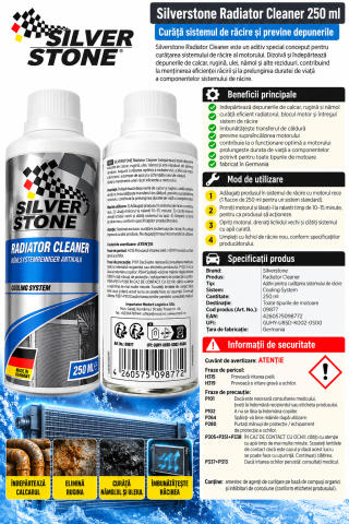 Chimice auto - Soluție Curățare Sistem Răcire și Radiator Silverstone Radiator Cleaner - 250 ml