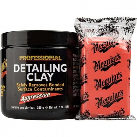 Detailing si Cosmetica - Argila Decontaminare Abraziva Meguiar's Aggressive Clay - 200 gr