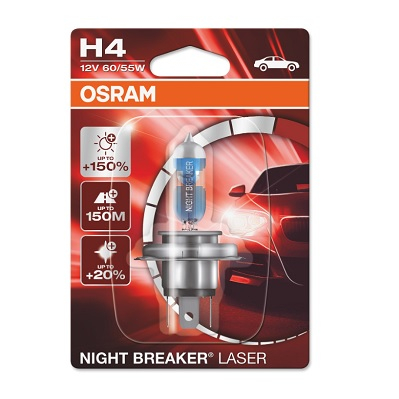 Bec 12V H4 60/55 W Night Breaker Laser Nextgen +150% Blister 1 Buc Osram [2]