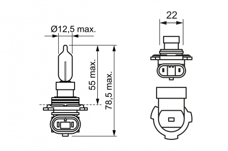 Bec 12V Hir2 55W Pure Light Bosch [4]