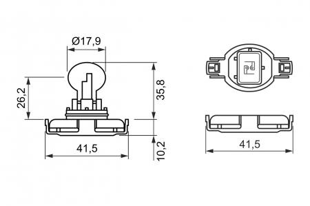 BECURI AUTO - Bec 12V Ps19W 19W Pure Light Bosch